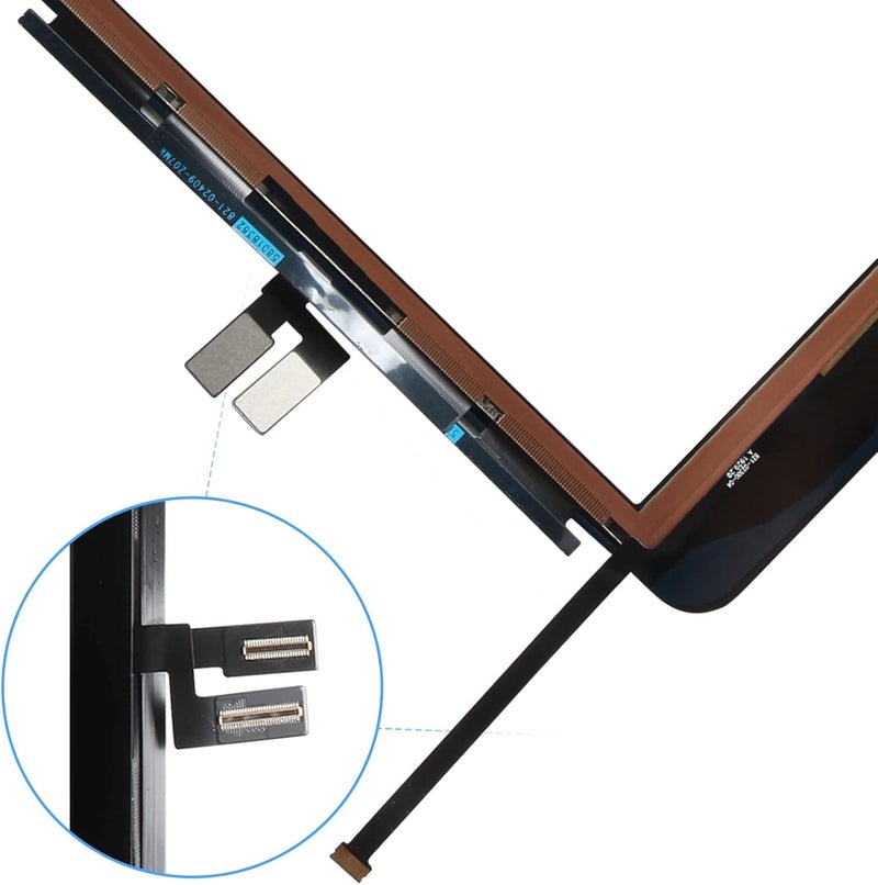 ARSSLY for iPad 9 9th Gen Screen Replacement,Touch Screen Digitizer for iPad 9th Generation 2021 A2602, A2603, A2604, A2605 10.2 inch Touchscreen Glass Kits with Home Button (Black) - Image 5